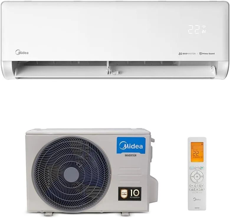 Ar-condicionado Midea AI Ecomaster Inverter Quente e Frio 12.000 BTUs
