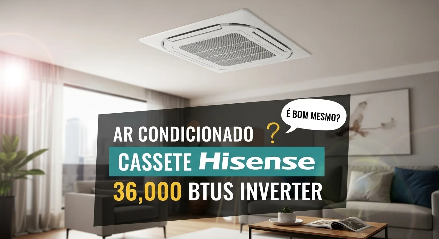 Cassete Hisense 36.000 BTUs Inverter é Bom Mesmo?