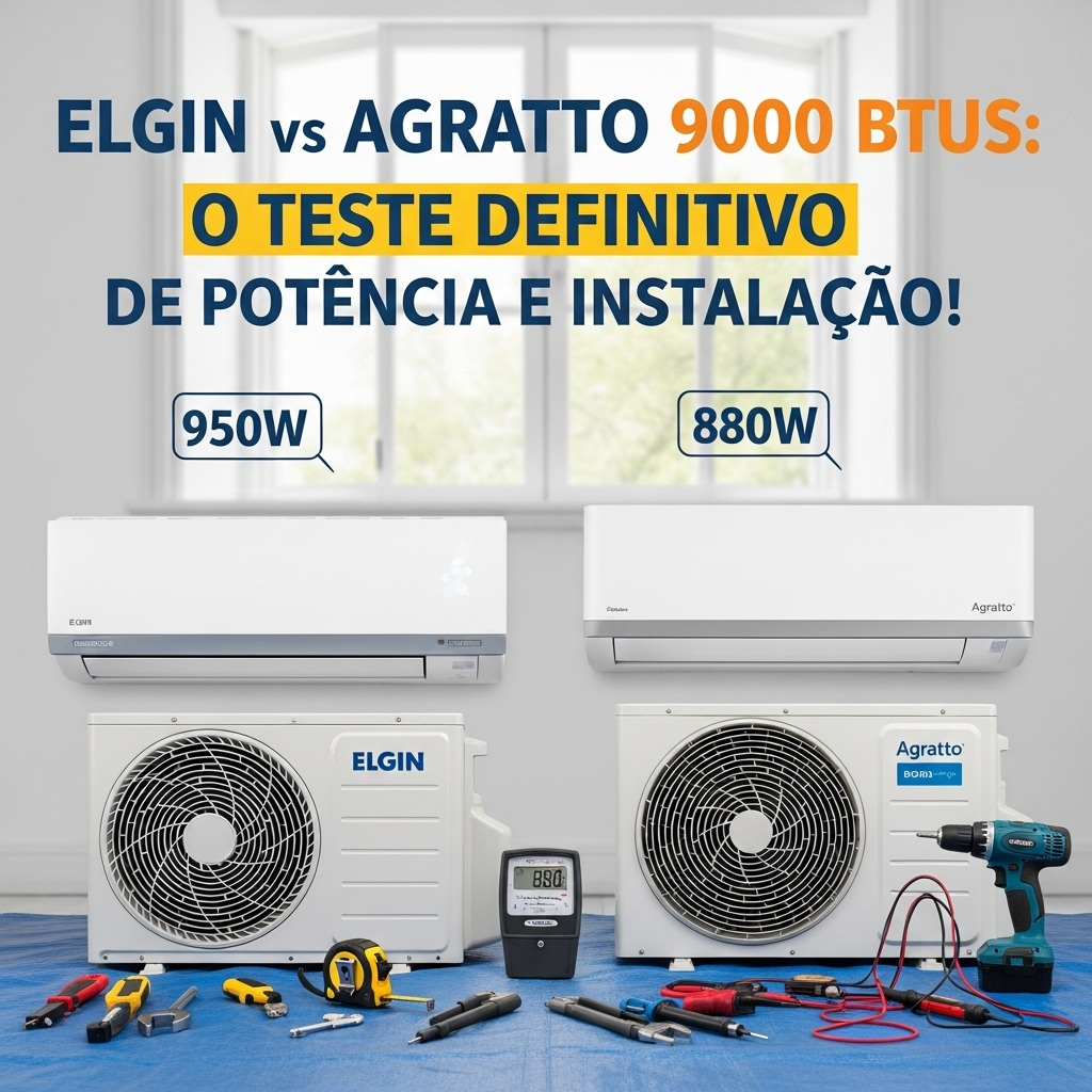 📈 Elgin vs Agratto 9000 btus: o teste definitivo de potência e instalação!  1 agratto