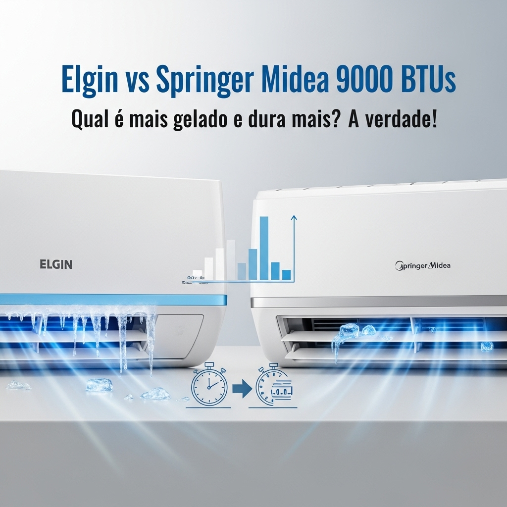 🥶 Elgin vs Springer Midea 9000 btus: qual é mais gelado e dura mais? a verdade!  1 elgin vs midea