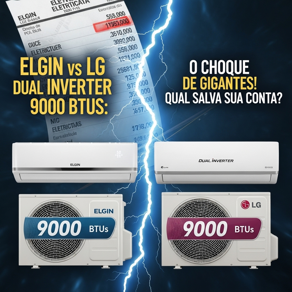 🔥 Elgin vs LG dual inverter 9000 btus: o choque de gigantes! qual salva sua conta?  1 elgin vs lg dual inverter