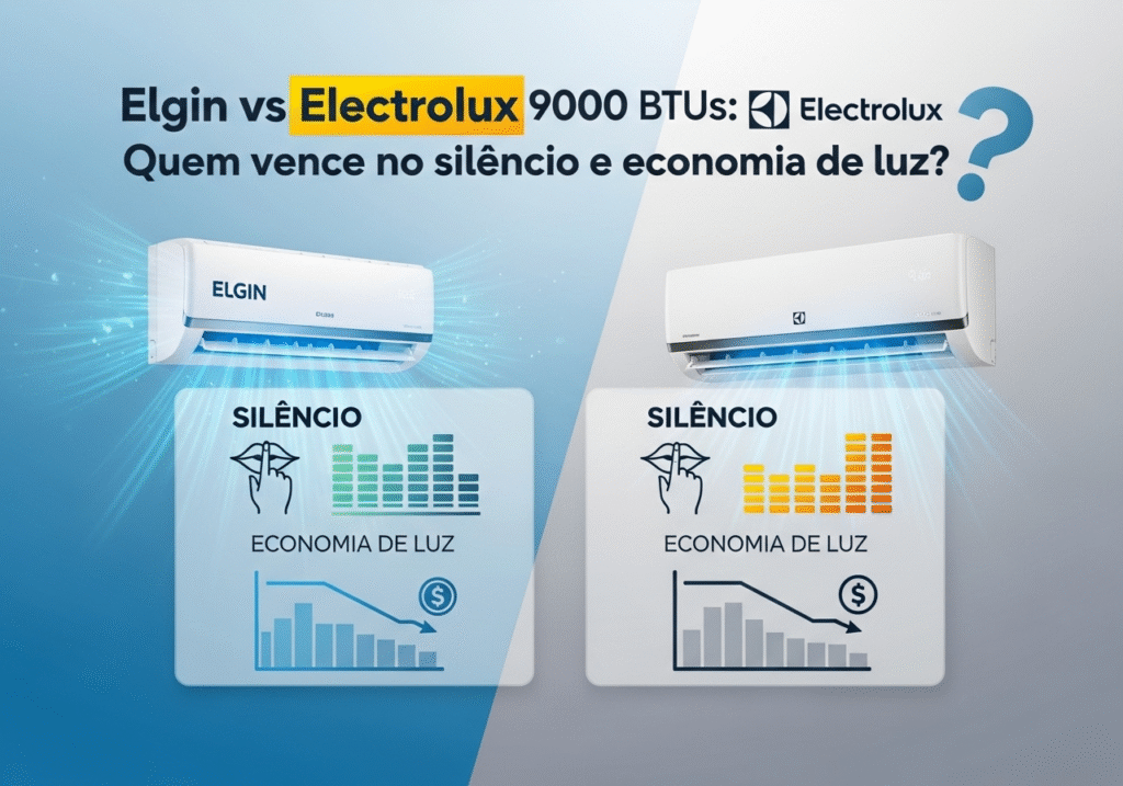 🌬️ Elgin vs Electrolux 9000 btus: quem vence no silêncio e economia de luz?  1 eletrolux