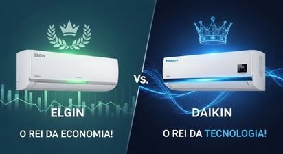 👑 Elgin vs Daikin 9000 btus: o rei da economia vs. o rei da tecnologia!  1 daikan
