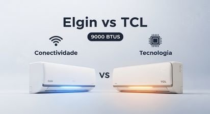 💡 Elgin vs TCL 9000 btus: qual tem mais tecnologia e conectividade (wi-fi)?  1 tcl