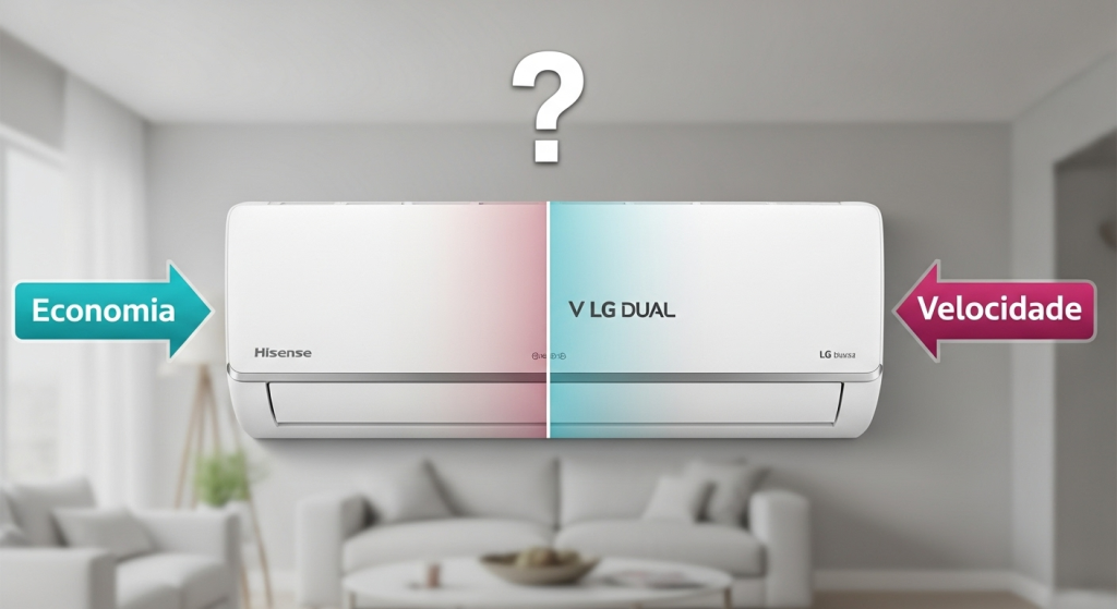 ⚡ Hisense ou LG Dual? Qual desses ar condicionado Inverter economiza mais e gela mais rápido? 1 ⚡ Hisense ou LG Dual? Qual desses ar condicionado Inverter economiza mais e gela mais rápido?