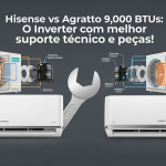 🔧 Hisense vs Agratto 9.000 btus: O Inverter com melhor suporte técnico e peças! 