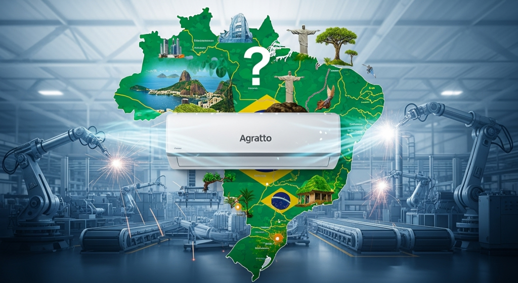 O ar-condicionado Agratto é fabricado no Brasil? 1 O ar-condicionado Agratto é fabricado no Brasil?