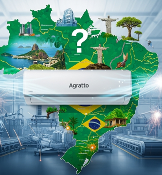 O ar-condicionado Agratto é fabricado no Brasil? 