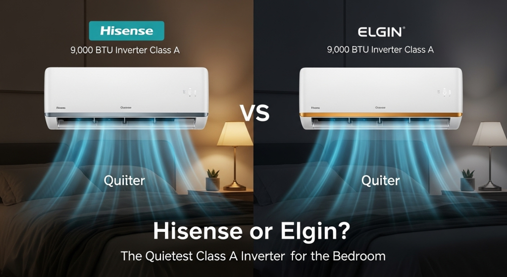 🤫 Hisense ou Elgin ? O Inverter classe A mais silencioso para o quarto. 1 🤫 Hisense ou Elgin ? O Inverter classe A mais silencioso para o quarto.