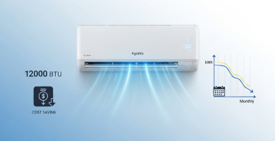 Qual é o consumo de energia mensal de um ar-condicionado Agratto 12.000 BTUs? 9 Qual é o consumo de energia mensal de um ar-condicionado Agratto 12.000 BTUs?