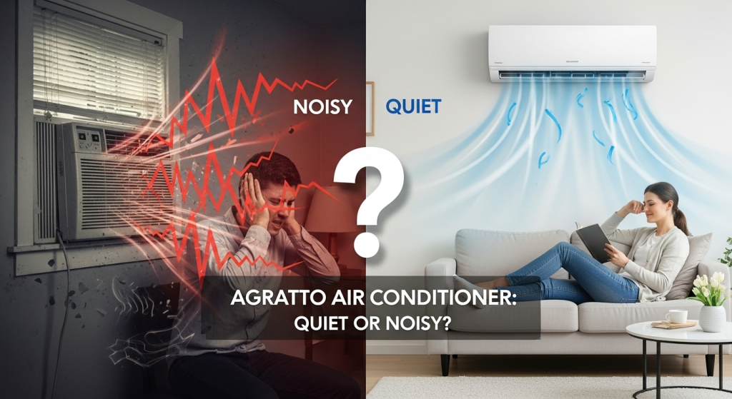 O ar-condicionado Agratto é silencioso ou faz muito barulho? 1 O ar-condicionado Agratto é silencioso ou faz muito barulho?