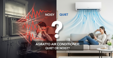 O ar-condicionado Agratto é silencioso ou faz muito barulho? 8 O ar-condicionado Agratto é silencioso ou faz muito barulho?