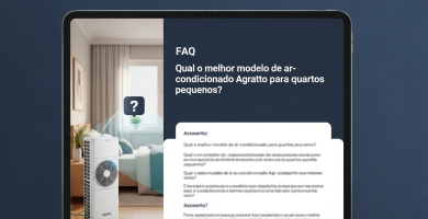 Qual o melhor modelo de ar-condicionado Agratto para quartos pequenos? 6 Qual o melhor modelo de ar-condicionado Agratto para quartos pequenos?