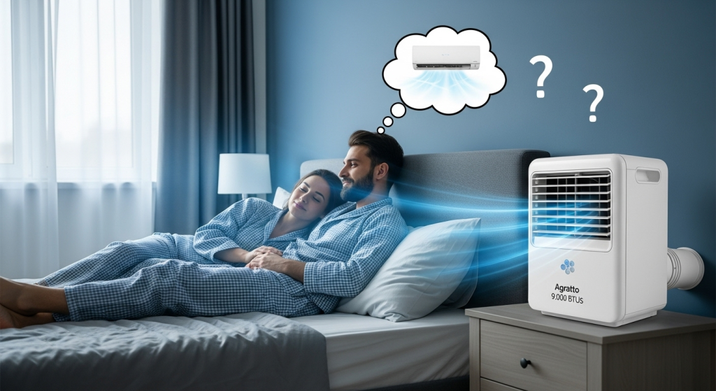 O Agratto 9.000 BTUs é suficiente para um quarto de casal? 1 O Agratto 9.000 BTUs é suficiente para um quarto de casal?