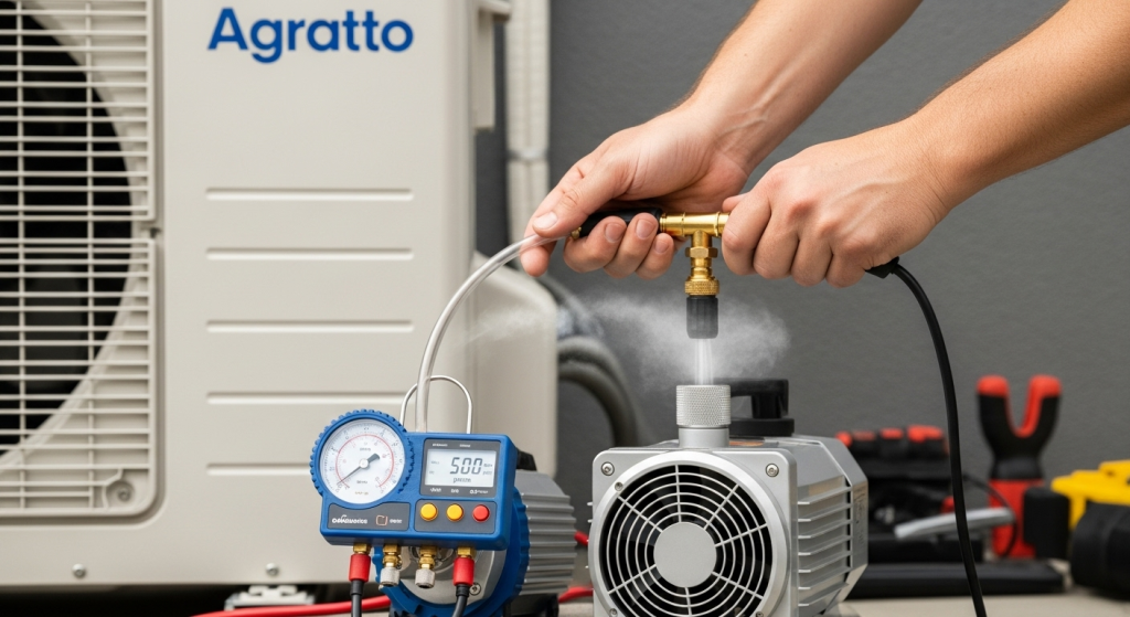 O que é o processo de vácuo e por que ele é importante na instalação do Agratto? 1 O que é o processo de vácuo e por que ele é importante na instalação do Agratto?