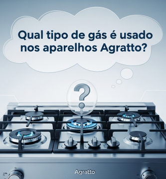 Qual tipo de gás é usado nos aparelhos Agratto? 