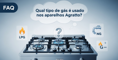 Qual tipo de gás é usado nos aparelhos Agratto? 4 Qual tipo de gás é usado nos aparelhos Agratto?