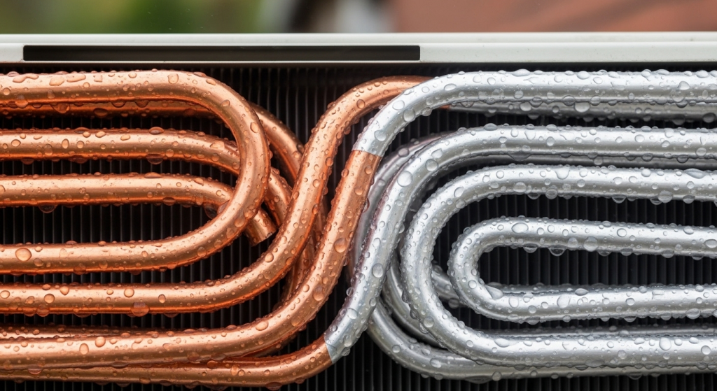 O ar-condicionado Agratto utiliza tubulação de cobre ou alumínio? 1 O ar-condicionado Agratto utiliza tubulação de cobre ou alumínio?