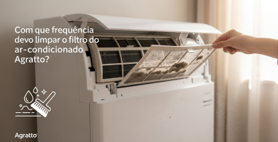Com que frequência devo limpar o filtro do ar-condicionado Agratto? 8 Com que frequência devo limpar o filtro do ar-condicionado Agratto?