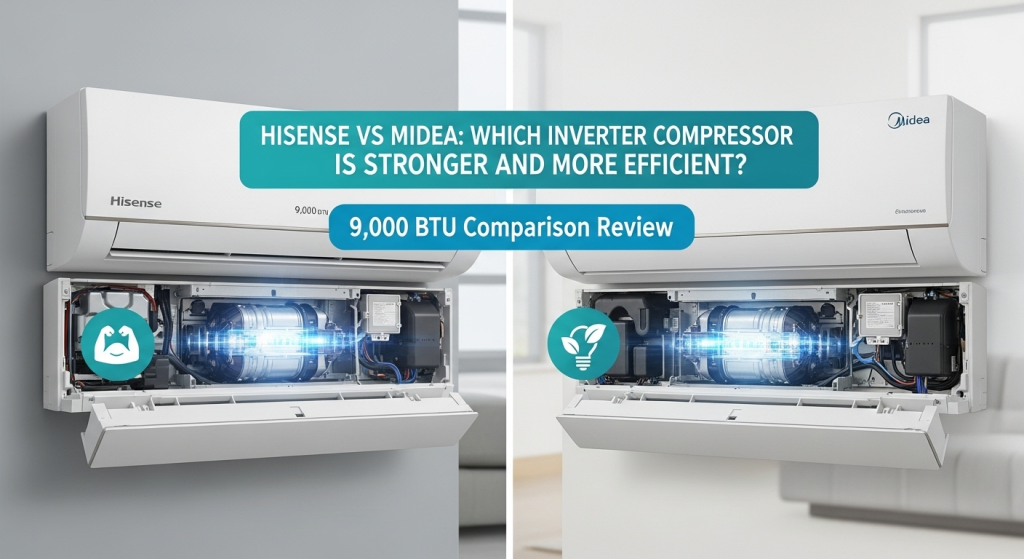 💡 Hisense ou Midea 9.000 btus? Qual compressor Inverter é mais forte e eficiente? 1 💡 Hisense ou Midea 9.000 btus? Qual compressor Inverter é mais forte e eficiente?