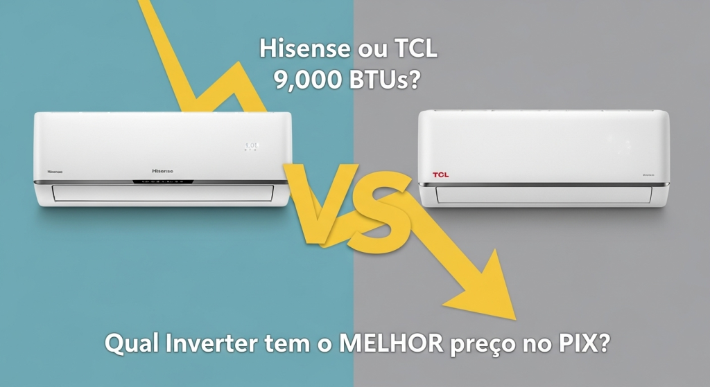 📉 Hisense ou TCL 9.000 btus? Qual Inverter tem o MELHOR preço no PIX? 1 📉 Hisense ou TCL 9.000 btus? Qual Inverter tem o MELHOR preço no PIX?